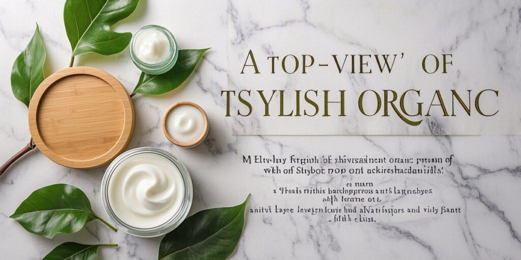 Organic skin care products for healthy body and eco-friendly beauty habits.