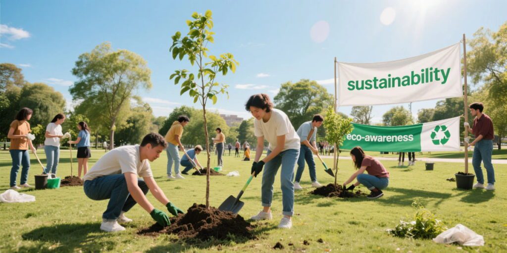 Eco-friendly community actions for environmental conservation