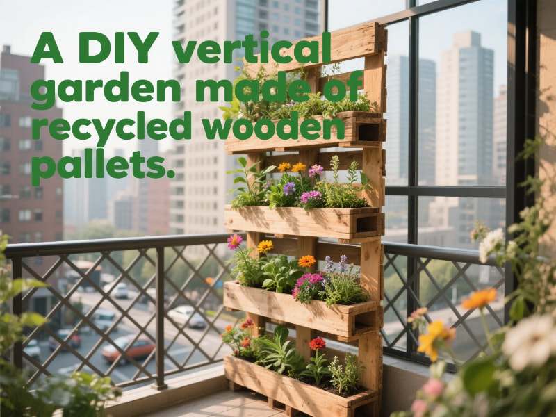 vertical garden with native plants for sustainable balcony retreat


