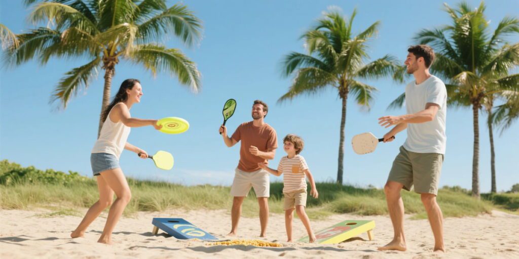 eco-friendly family beach backyard games for sustainable outdoor play