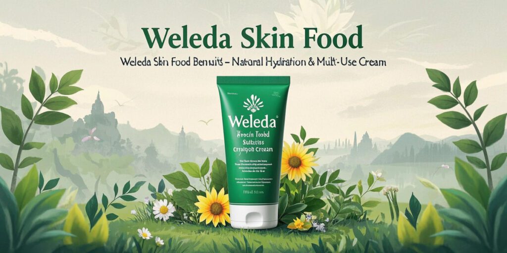Weleda Skin Food benefits moisturizing cream tube green packaging"