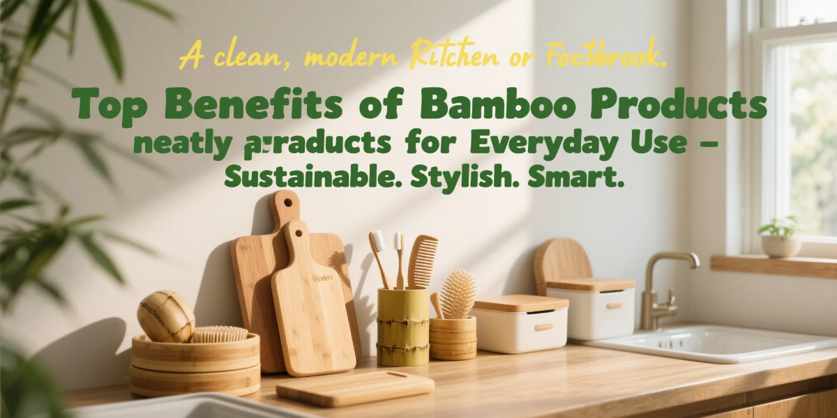 Eco‑friendly bamboo products showcasing durability, style, and sustainability.