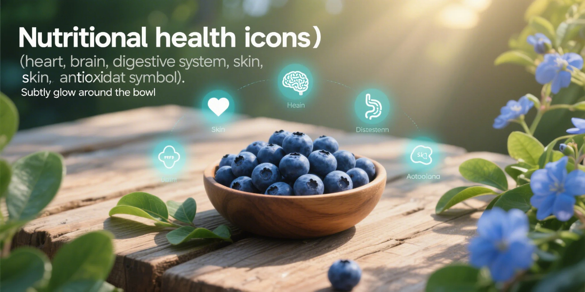 health benefits of blueberries infographic