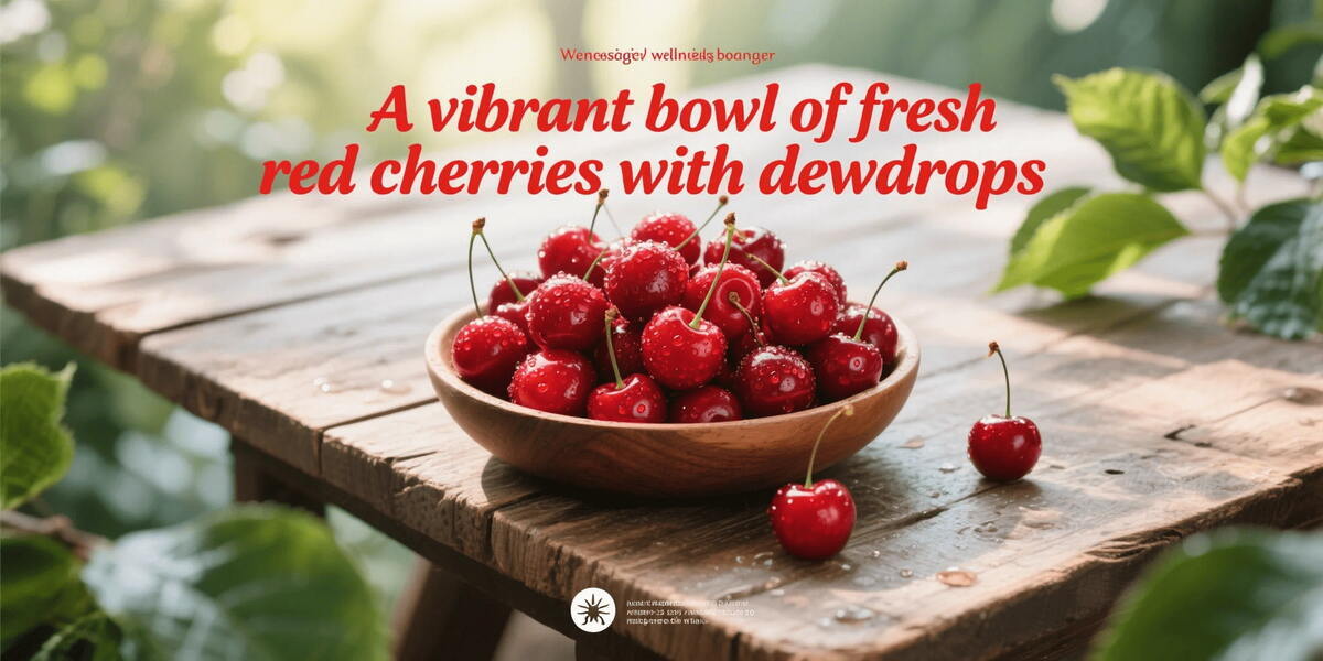 Fresh red cherries in a bowl symbolizing natural health benefits