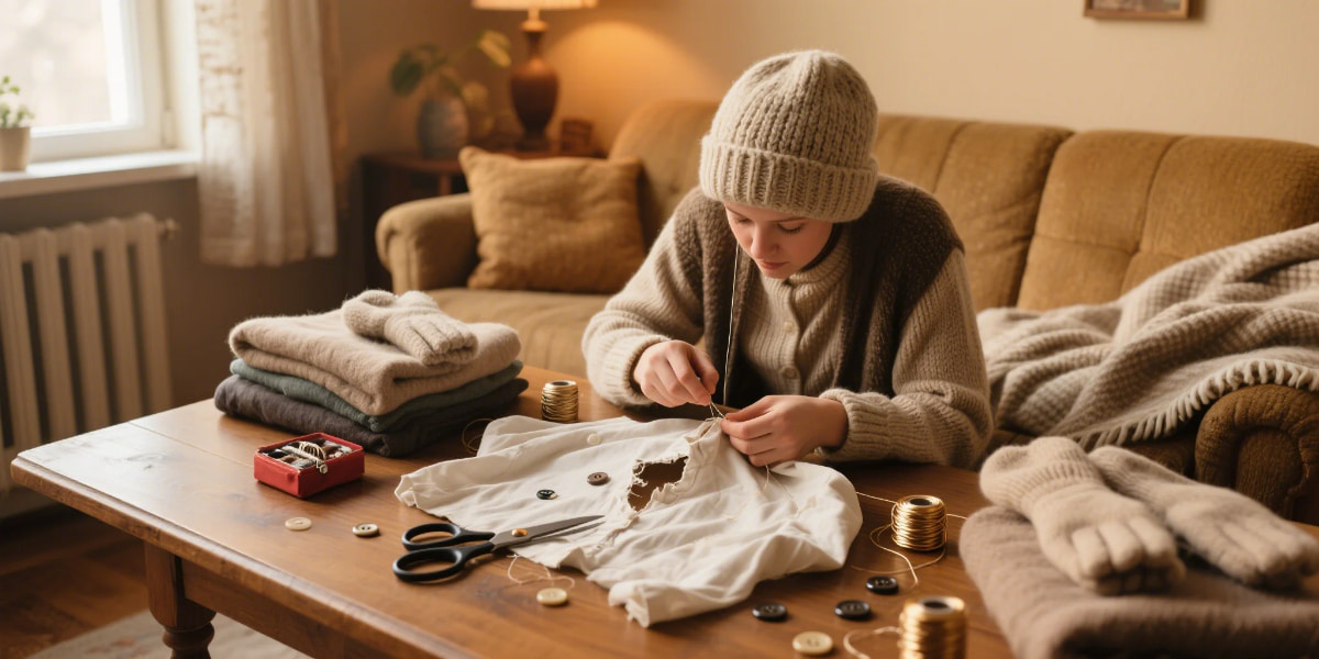 Clothing repair and mending tips with DIY home sewing for sustainable fashion 2025