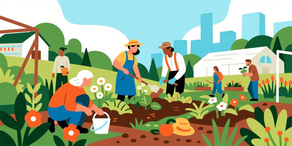 real‑life sustainability stories community garden success