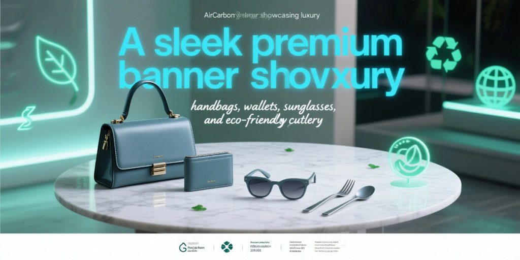 AirCarbon leather alternative polymer for sustainable fashion and packaging