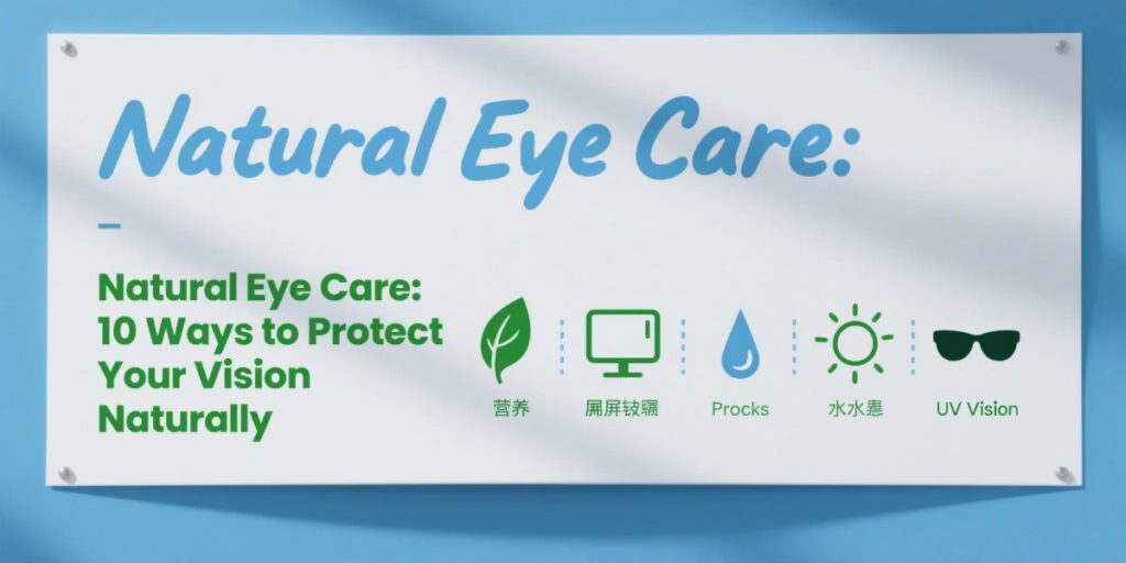 Natural Eye Care tips infographic for healthy vision