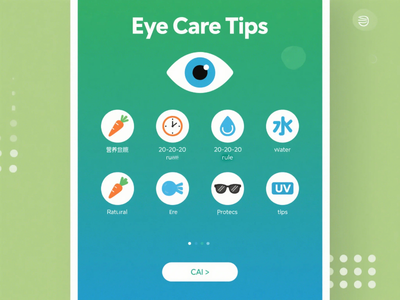 Natural Eye Care tips infographic for healthy vision