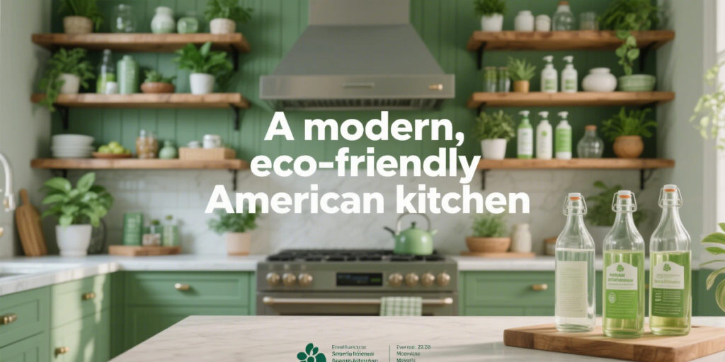 Non-Toxic Cleaning Products USA eco-friendly home cleaning setup