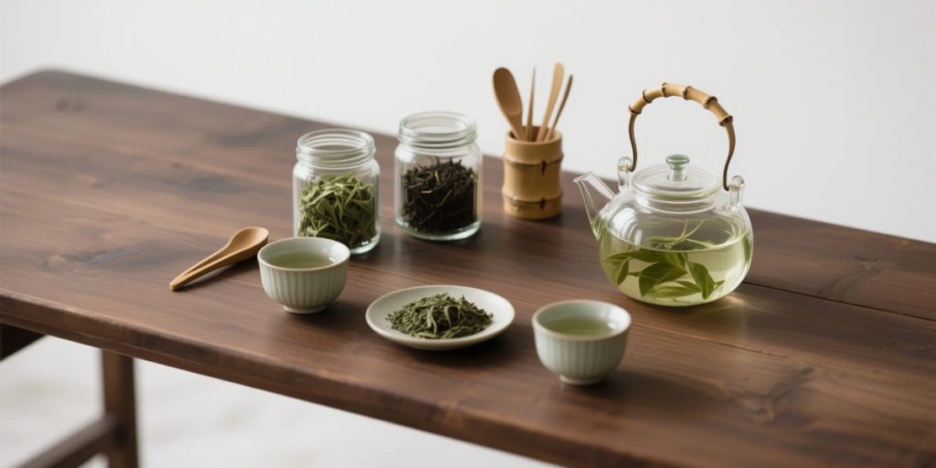 Organic Tea Benefits with eco-friendly brewing setup in Canada