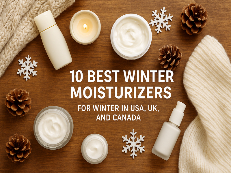 Moisturizer jar with winter theme for best hydration