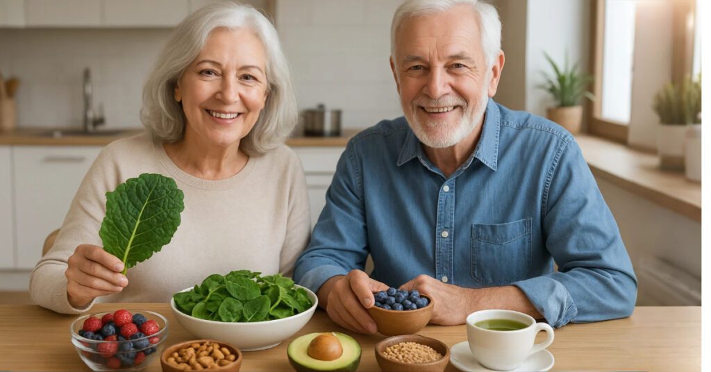 Organic Superfoods for Aging adults boost energy, immunity, and healthy longevity through natural toxin-free nutrition