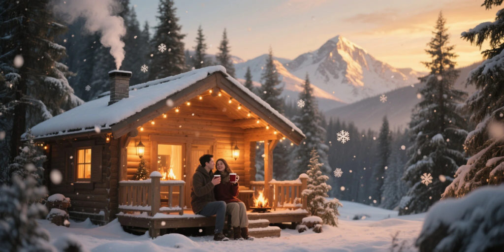 Winter Weekend Getaways snowy cabin retreat USA UK Canada 2025