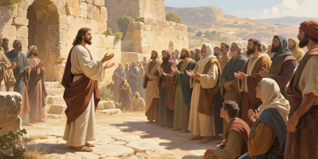 The ideals of Jesus Christ guiding humanity