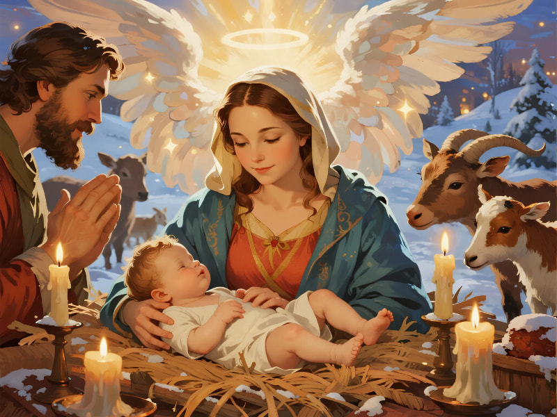 “Depiction of the birth of Jesus Christ – the reason why we celebrate Christmas