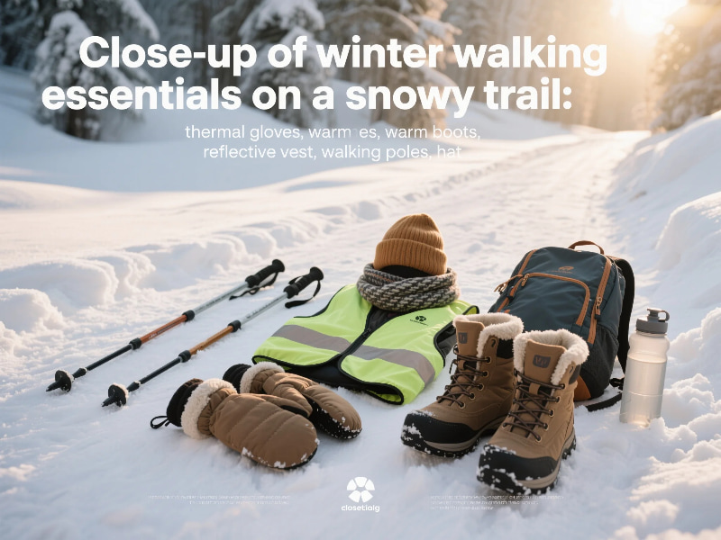 Winter Walking Tips for Safety & Health — winter walking gear and safe trail