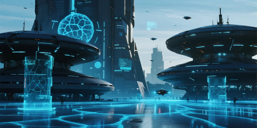 AI Predictions for the Next 10 Years futuristic technology landscape