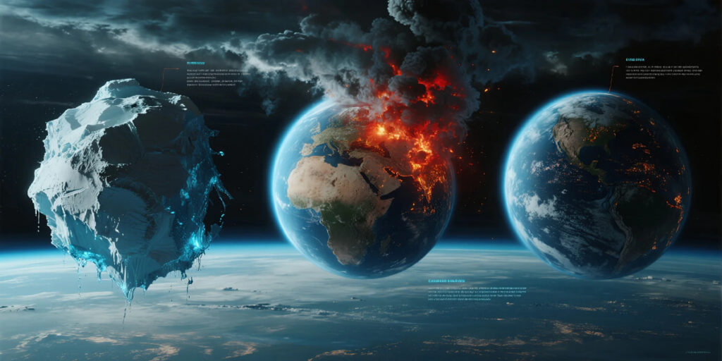 Climate Change in 2026 showing extreme weather and global warming effects