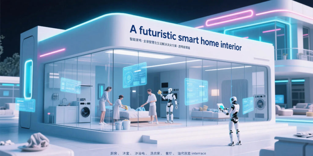 The Role of Robotics in Future Homes in a high-tech smart home environment