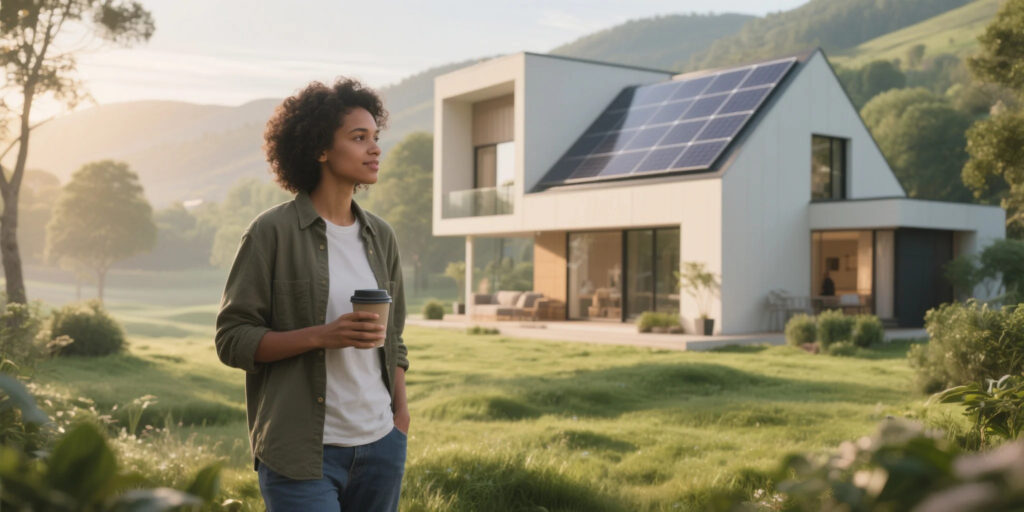 A person recycling waste, highlighting the role of personal responsibility in sustainability.